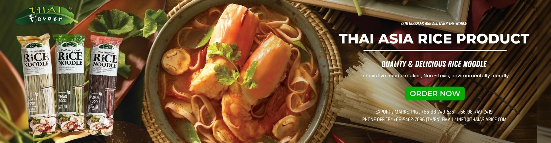 Traditional Row Rice Noodle, Straight-cut Rice Noodles, Rice noodles & Rice Sticks | Thai Asia Rice Co., Ltd.,