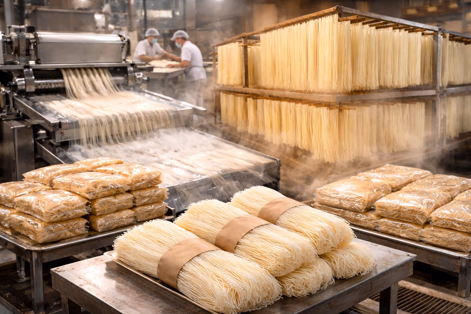 Fresh Rice Noodles vs. Dried Rice Noodles: How Do the Production Processes Differ?